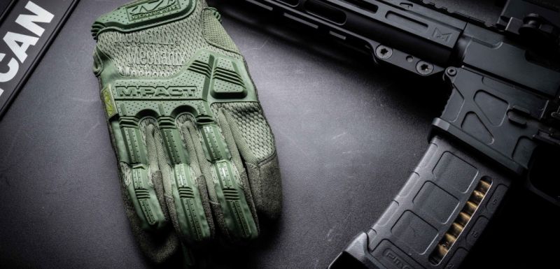Mechanix M-Pact mănuși cu protecție la impact, oliv