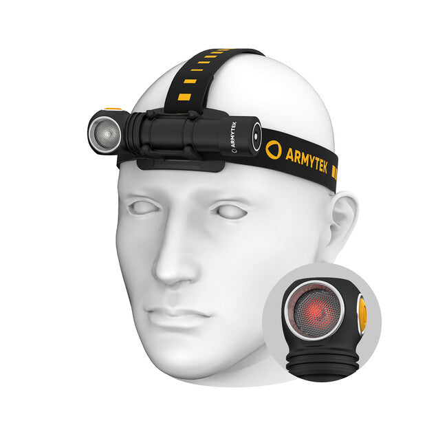 ArmyTek Wizard C2 WR lanternă frontală LED cu suport magnetic alimentare acumulator 1100 lm 3 h 65 g, White & Red