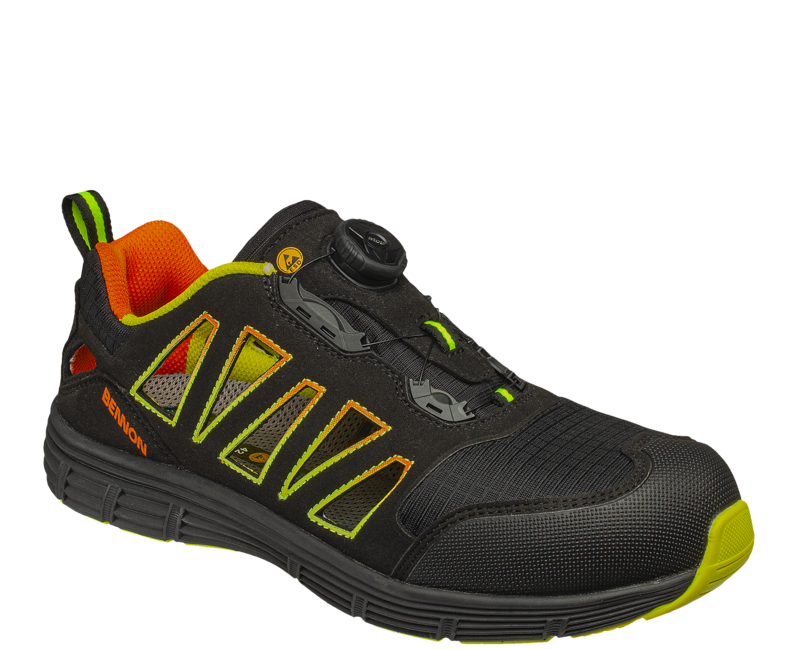 BENNON REBEL S1P ESD ATOP Low pantofi sport de trekking, verzi