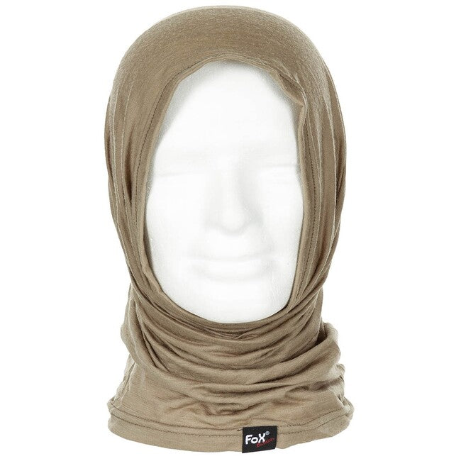 Fox Outdoor Merino Lite fular tubular, coyote tan