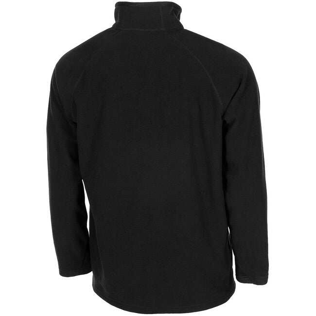 MFH Troyer tricou fleece cu mânecă lungă, negru