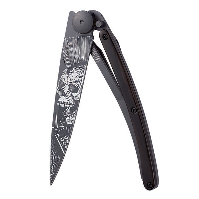 Deejo Tattoo briceag negru ebony wood Punk