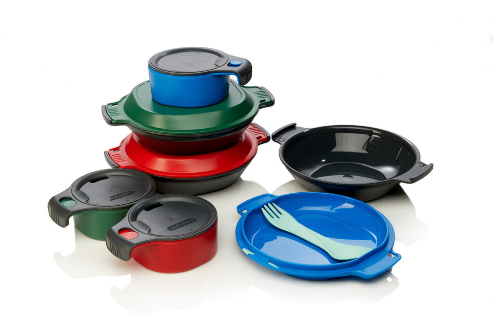 Humangear GoKit Deluxe cutie de prânz, gri-albastru
