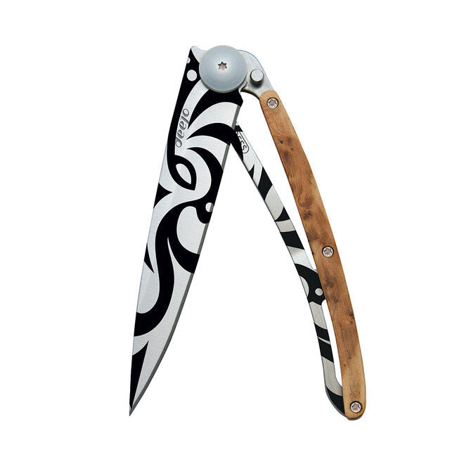 Deejo Tattoo Tribal briceag juniper wood