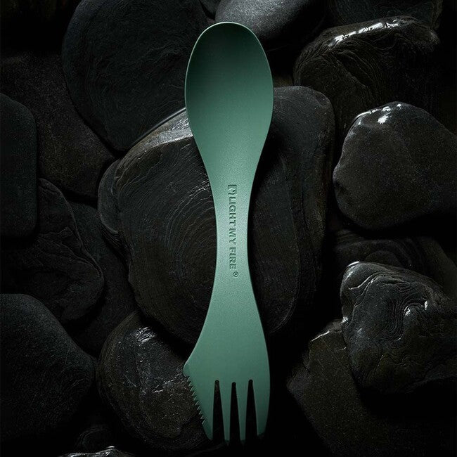 LIGHT MY FIRE Spork large serving lingură multifuncțională, verde
