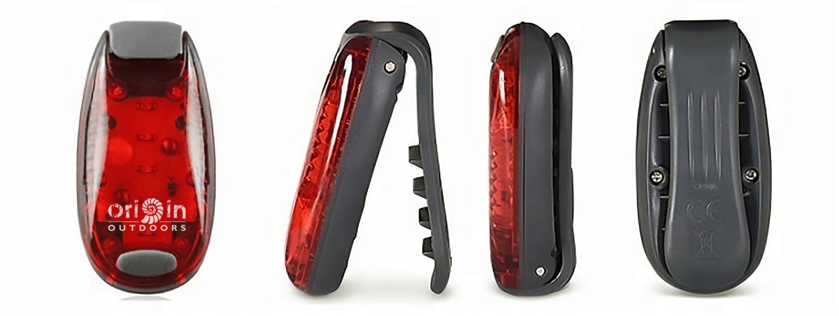 Origin Outdoors LED Clip Light, roșu, 2 buc