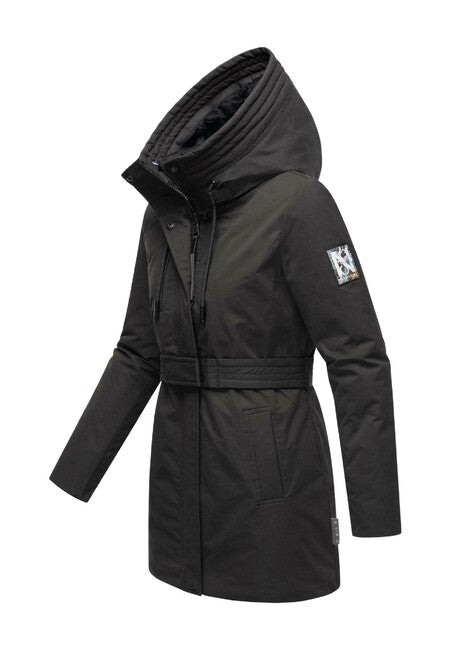 Navahoo Eishauch parka de iarnă pentru femei cu glugă, neagră