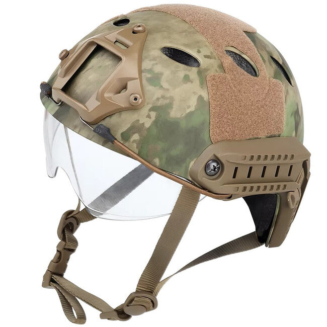DRAGOWA Tactical Fast PJ cască tactică cu ochelari Bolt, AT (fără certificare)