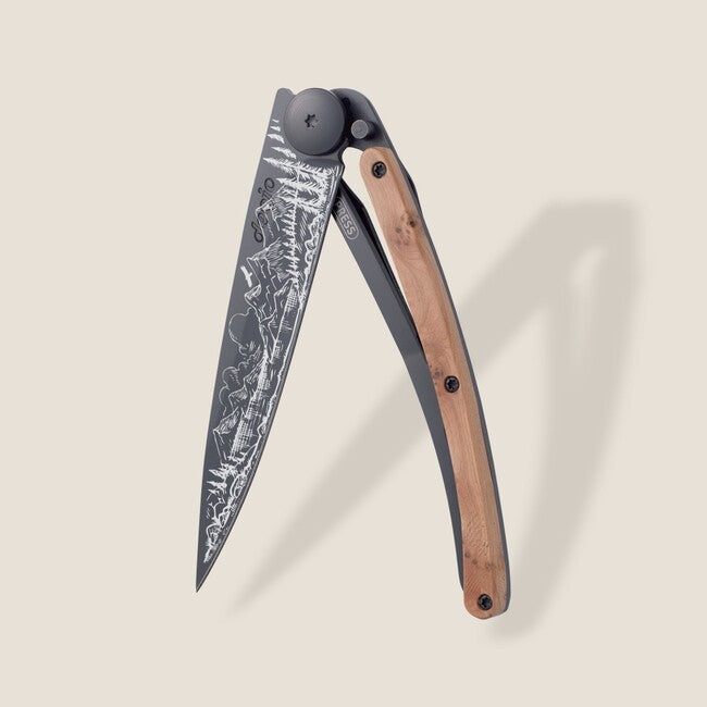 Deejo Tattoo briceag Black juniper wood Mountain