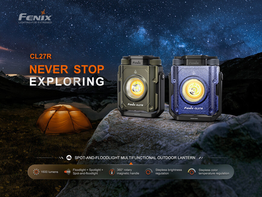 Fenix CL27R lumină de lucru și lampă, verde