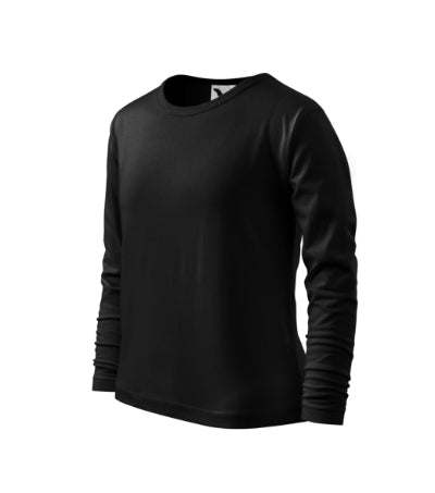 Malfini Fit-T LS tricou cu mânecă lungă pentru copii, negru