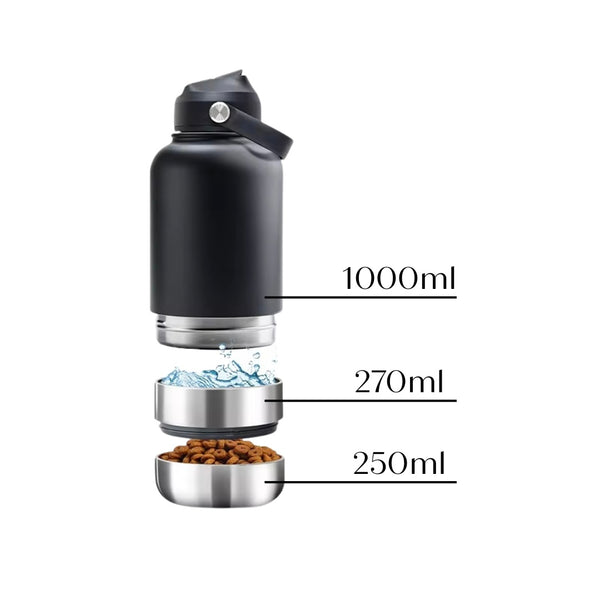 WARAGOD Aura 3v1 termos 1000ml, roz