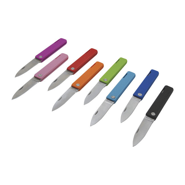 Baladeo ECO353 Papagayo briceag 7,5 cm, oțel 420, mâner TPE, violet