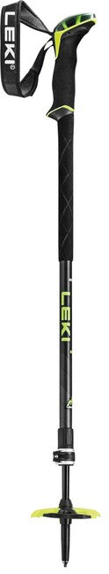 LEKI Guide 2 bețe de schi de tură, negre/galbene neon/antracit închis