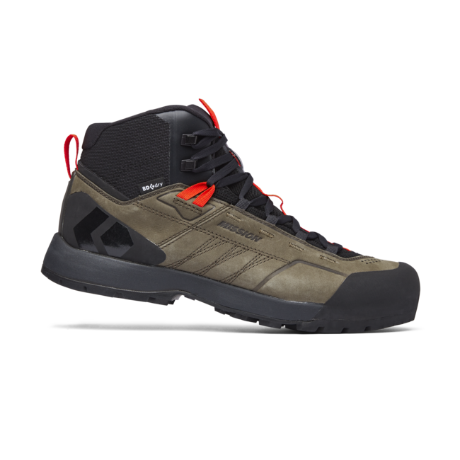 Black Diamond Mission Mid Waterproof Approach bocanci din piele pentru bărbați, walnuts-octane