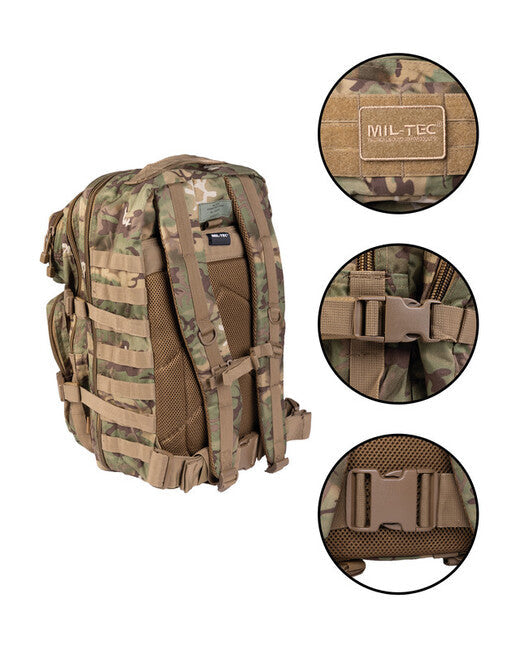Mil-Tec rucsac US assault Large Woodland-Arid, 36L