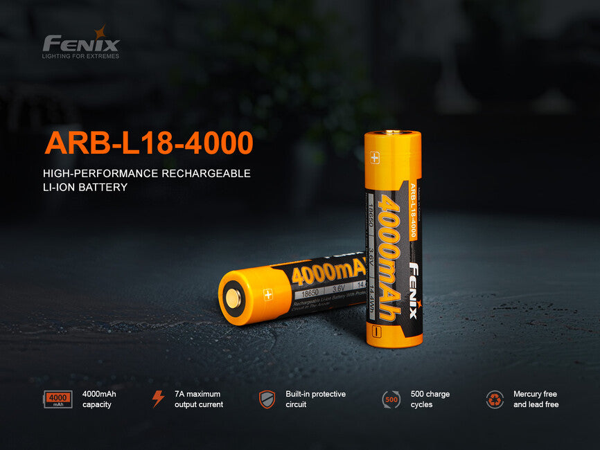 Fenix baterie reîncărcabilă 18650 4000 mAh (Li-Ion)