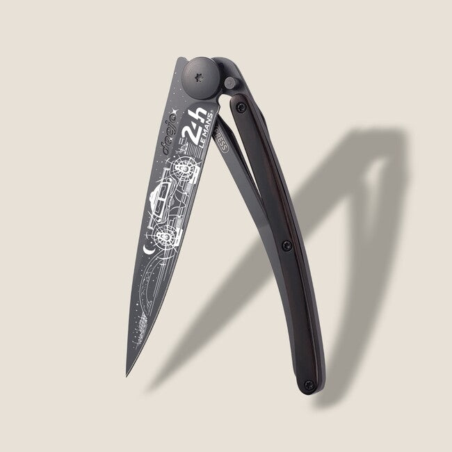 Deejo Tattoo briceag 24h Le Mans ebony wood Black, Night