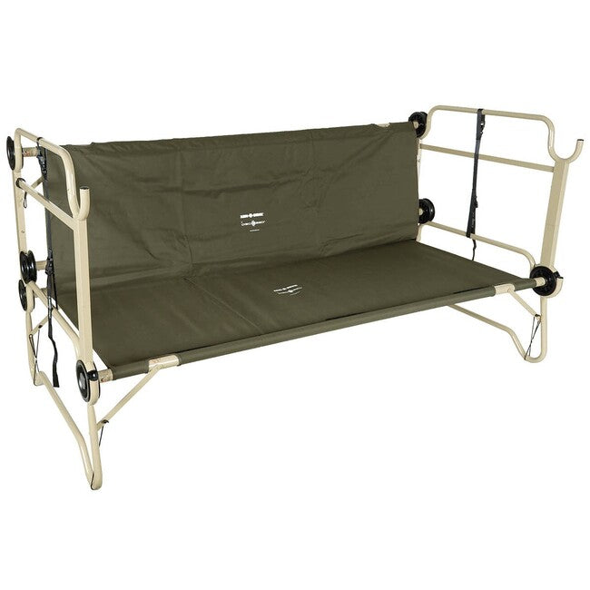 Disc-O-Bed Arm-O-Bunk pat pliabil cu buzunar lateral, OD green