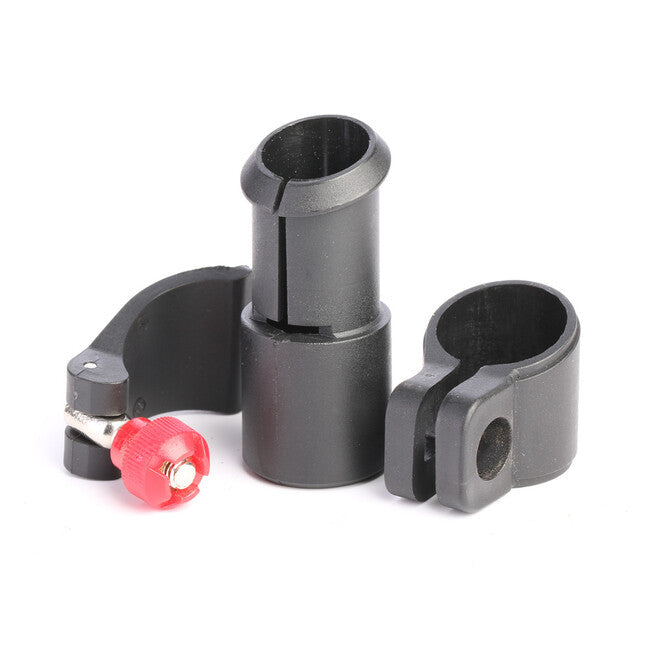 Warp ND FL-14 flip-lock mecanism, corp negru/pârghie din plastic negru/piuliță roșie, diametru 18mm