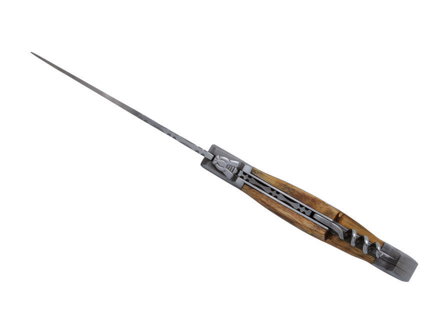 Laguiole DUB040 briceag, lamă 12cm, oțel 420, mâner din lemn zebrawood