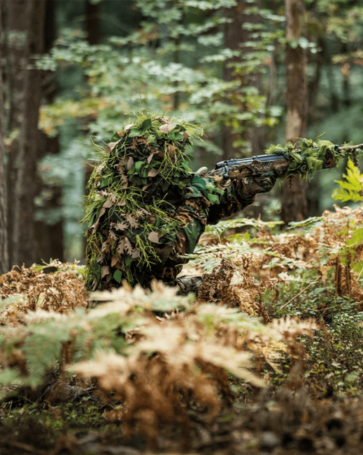 Ghillie material de camuflaj Flecktarn