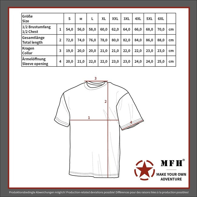 MFH tricou american cu mânecă scurtă, negru