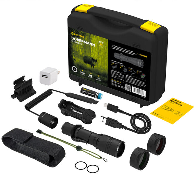 ArmyTek Dobermann Extended set tactic cu lumină
