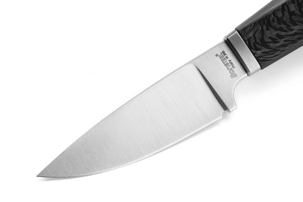 Lionsteel WILLY WL1 cuțit cu lamă fixă cu mâner din fibră de carbon CF