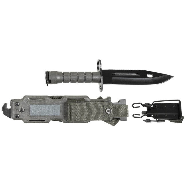 MFH M9 baionetă mâner plastic, teacă, OD green