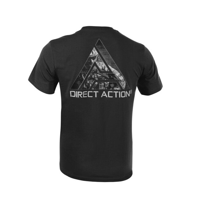 Direct Action® Logo D.A. tricou bumbac #3, negru