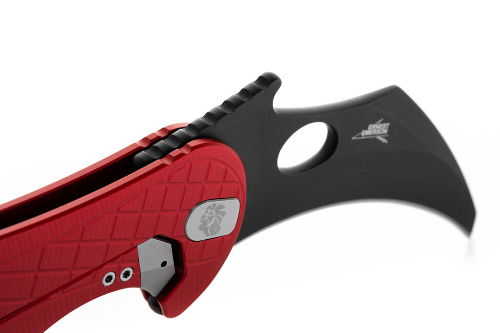 Lionsteel L.E. ONE 1 A RB cuțit tip KARAMBIT dezvoltat în colaborare cu Emerson Design, Red/Chemical Black