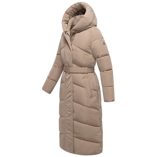 Navahoo EISBLICK geacă lungă de iarnă pentru femei, taupe grey