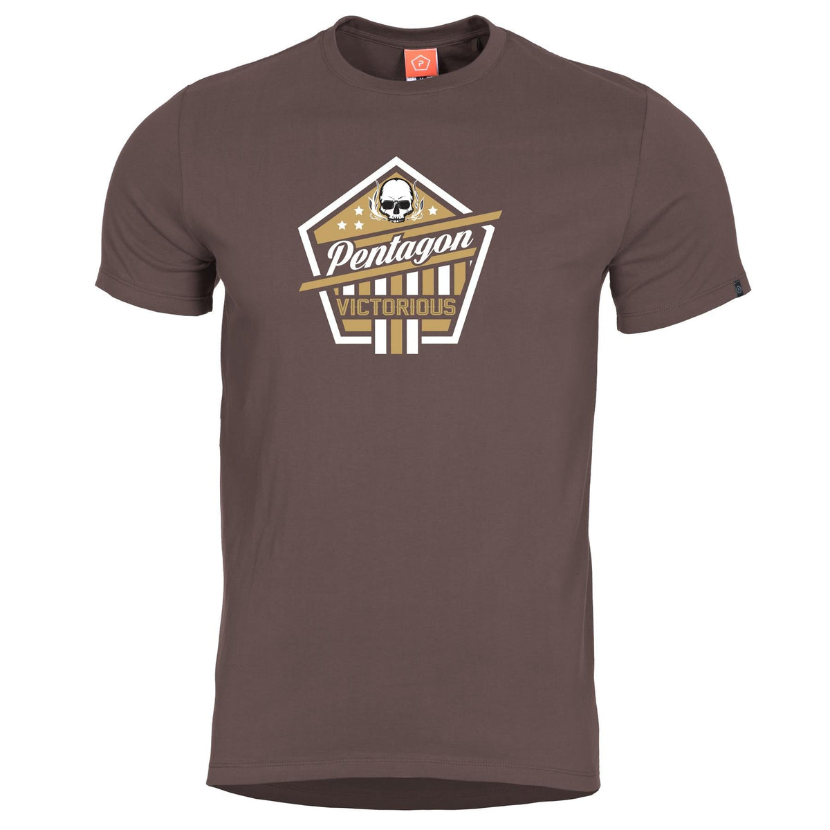 Pentagon Ageron tricou scurt "Victorious", Terra Brown