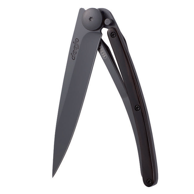 Deejo briceag ebony wood, negru