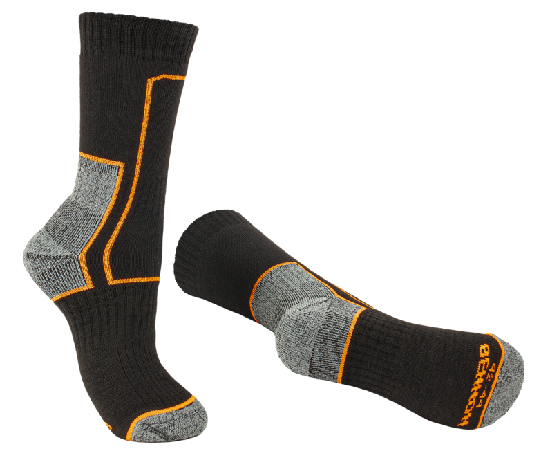 BENNON TREK Sock șosete de trekking, negre/portocalii