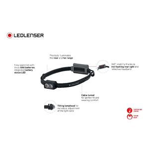 LEDLENSER NEO3 lanternă frontală, neagră-albastru