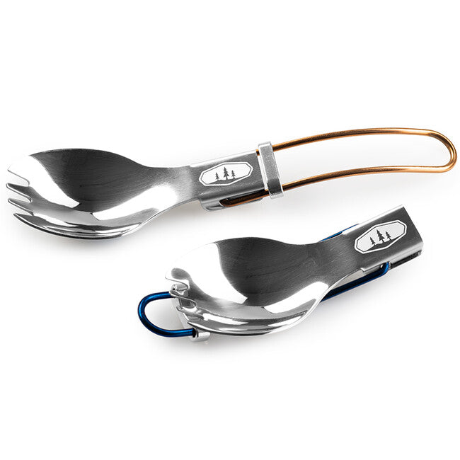 GSI Outdoors Glacier Folding Spork lingură-furculiță pliabilă, portocalie