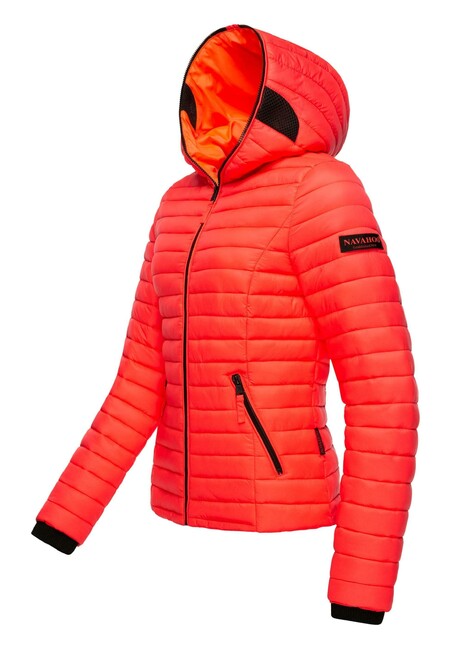 Navahoo Kimuk geacă de tranziție pentru femei cu glugă, Neon coral