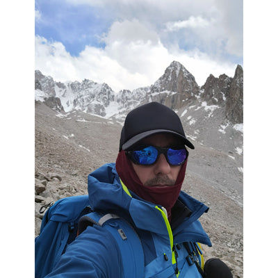 Origin Outdoors Merino bandană multifuncțională de exterior, bordo