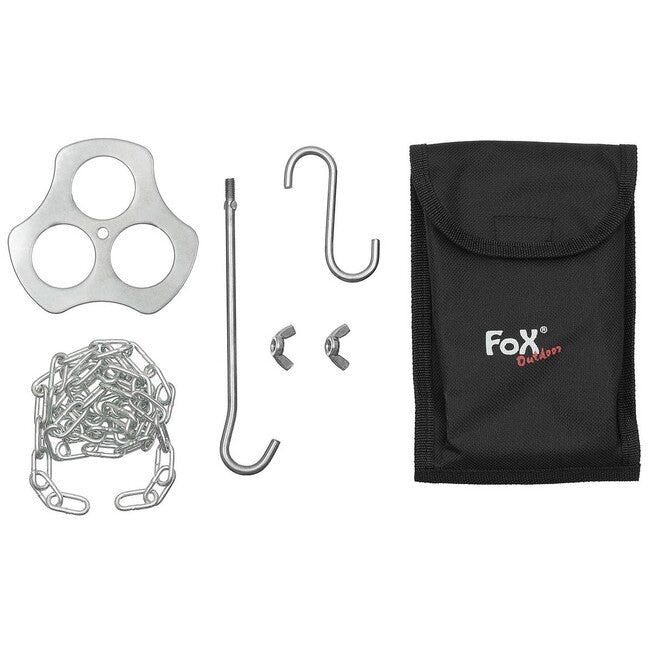 Fox suport pentru trepied deasupra focului