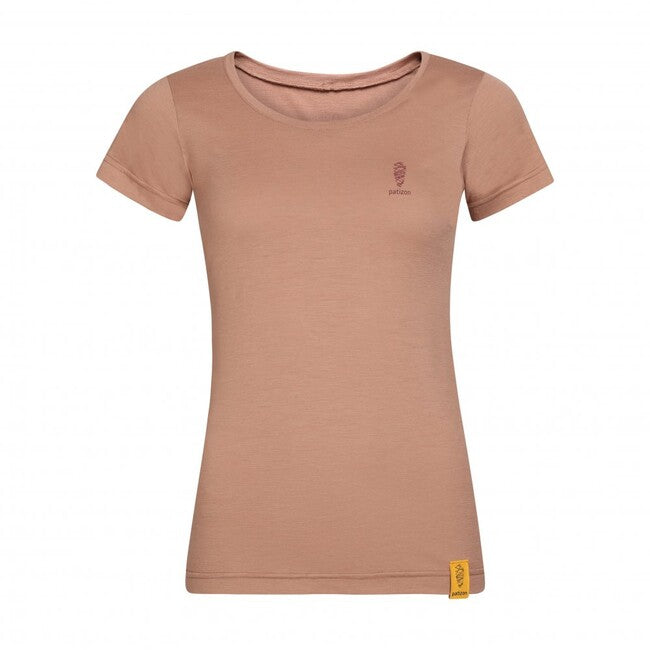 Patizon tricou merino pentru femei cu mânecă scurtă, Gun metal