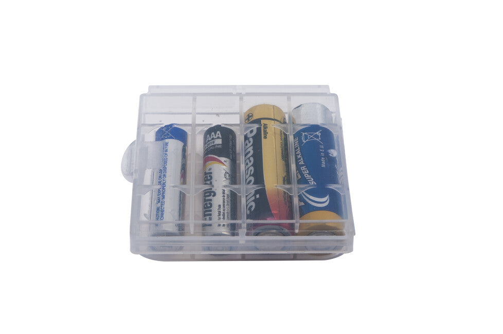 BasicNature cutie pentru baterii transparent pentru 4 buc