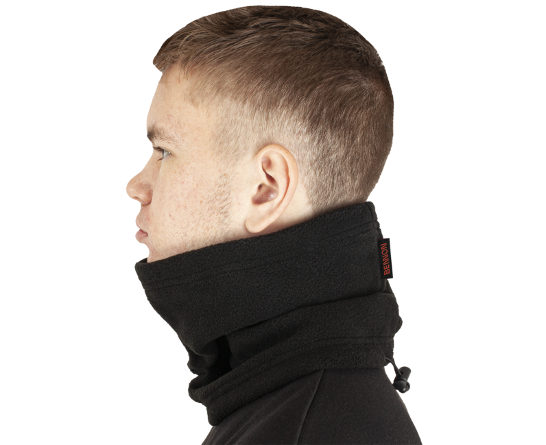 BENNON POLAROS fular tubular, negru