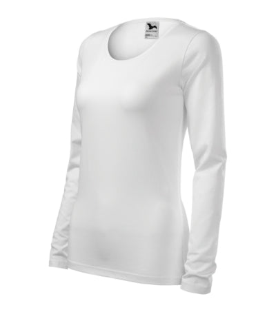 Malfini Slim tricou cu mânecă lungă pentru femei, alb