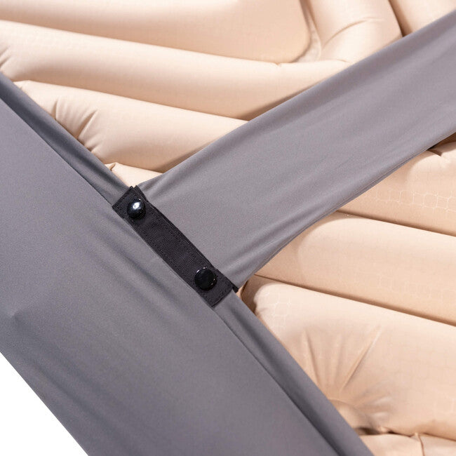 Klymit Luxe V Sheet XL husă de protecție pentru saltea, verde-gri