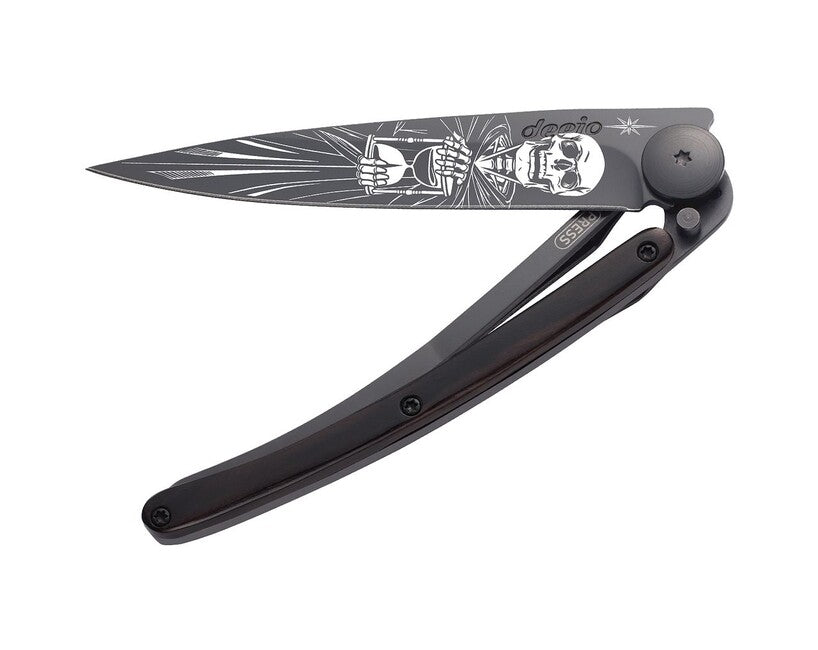 Deejo Tattoo briceag Black ebony wood Immortal