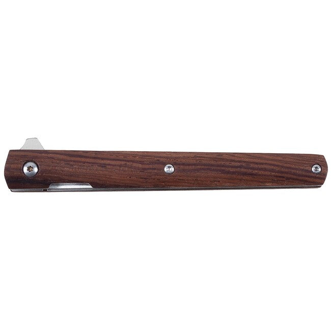 Fox Outdoor Jack Slim briceag cu o mână, mâner din lemn