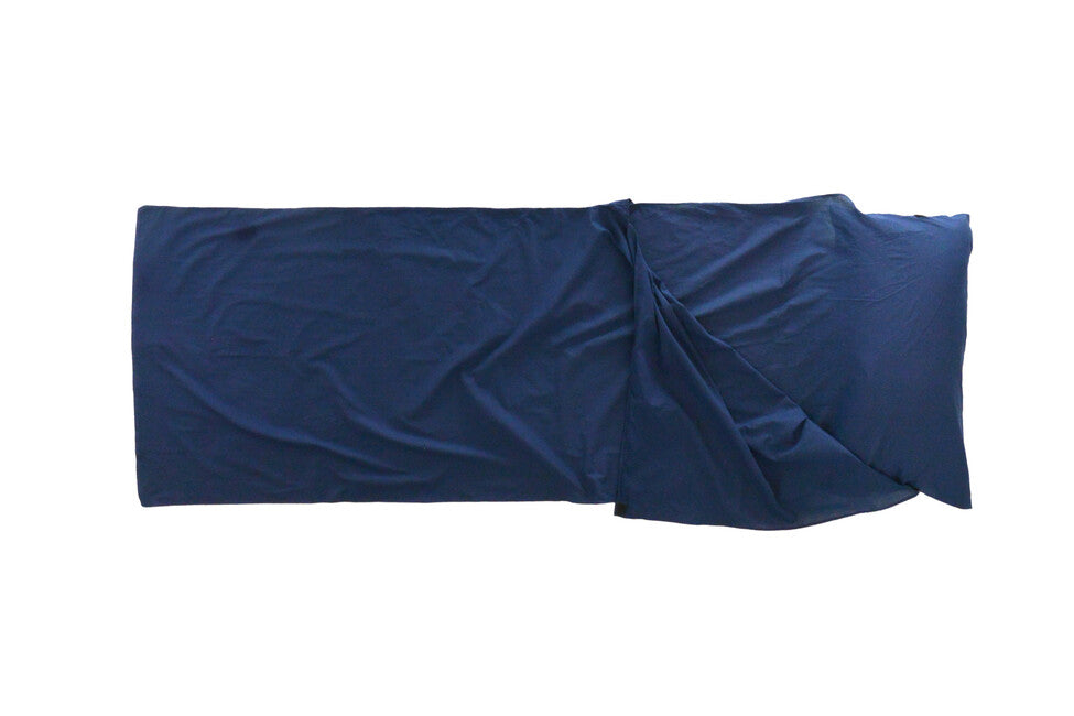 Origin Outdoors Inserție dreptunghiulară din bumbac pentru sac de dormit albastru regal, albastră regal