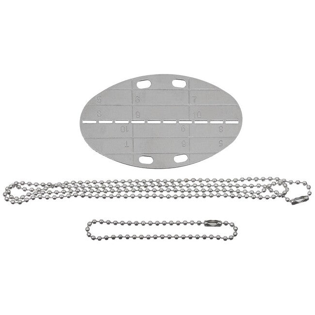 MFH plăcuță Dog Tag ovală cu lanț